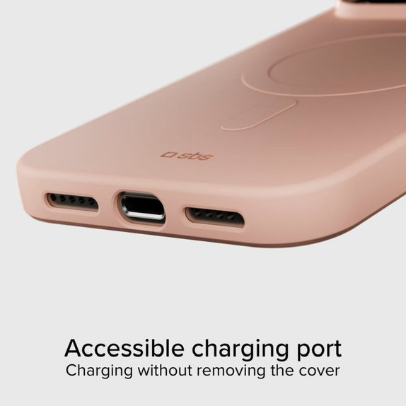 Калъф Instinct Mag, съвместим с MagSafe за iPhone 17 Pro Max, Розов
