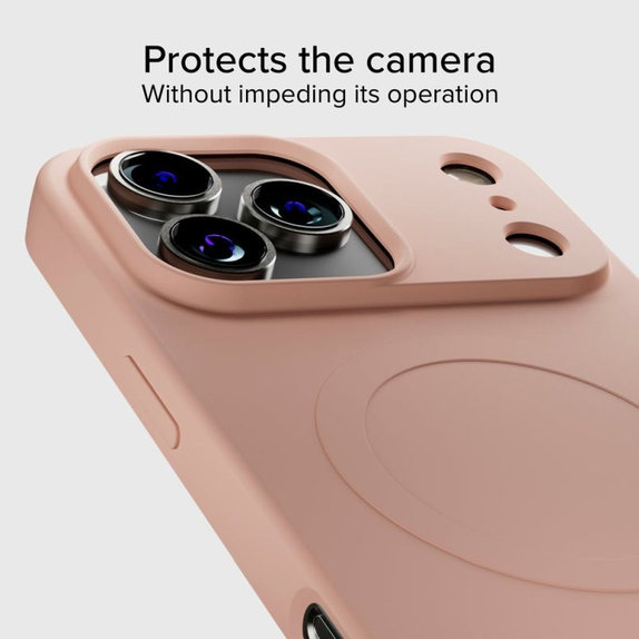 Калъф Instinct Mag, съвместим с MagSafe за iPhone 17 Pro Max, Розов