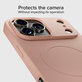 Калъф Instinct Mag, съвместим с MagSafe за iPhone 17 Pro Max, Розов