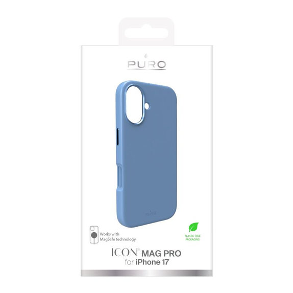 Калъф ICON MAG PRO с MagSafe за iPhone 17, Син, PURO