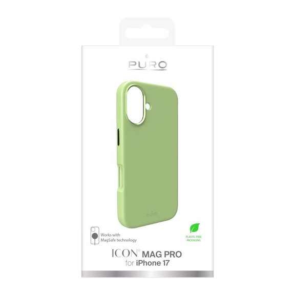 Калъф ICON MAG PRO с MagSafe за iPhone 17, Зелен, PURO