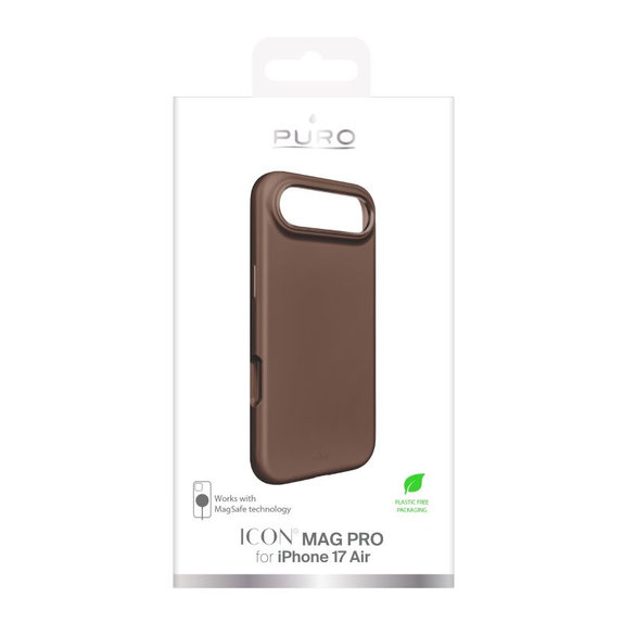 Калъф ICON MAG PRO с MagSafe за iPhone Air, Кафяв, PURO