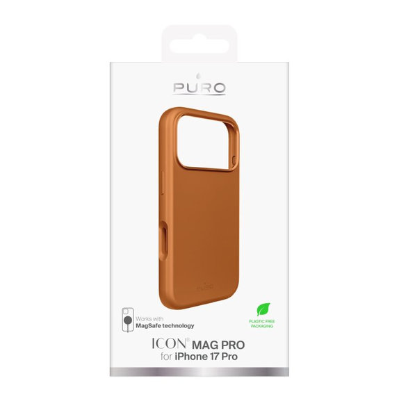 Калъф ICON MAG PRO с MagSafe за iPhone 17 Pro, Оранжев, PURO