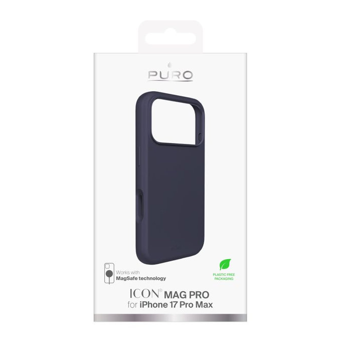 Калъф ICON MAG PRO с MagSafe за iPhone 17 Pro Max, Тъмносин, PURO