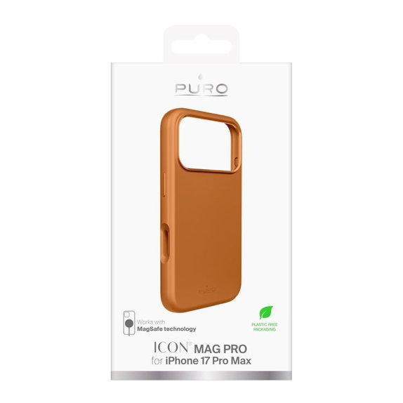Калъф ICON MAG PRO с MagSafe за iPhone 17 Pro Max, Оранжев, PURO