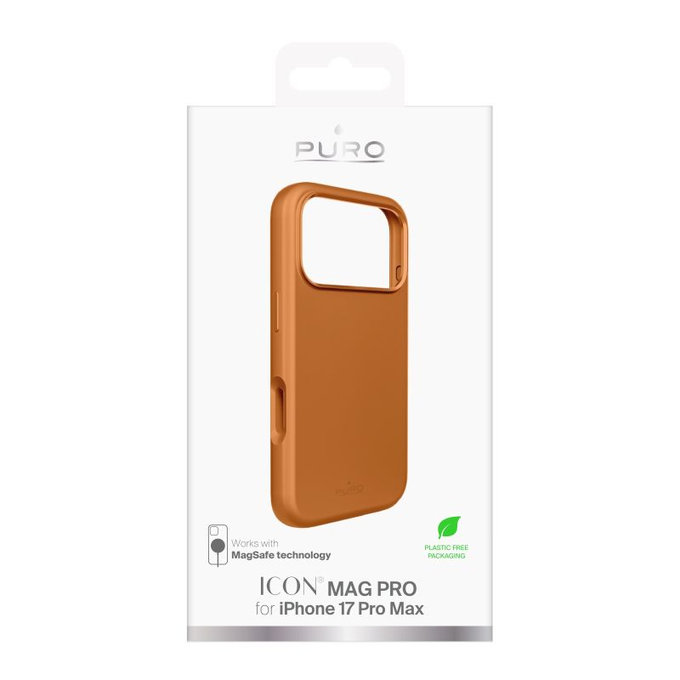 Калъф ICON MAG PRO с MagSafe за iPhone 17 Pro Max, Оранжев, PURO