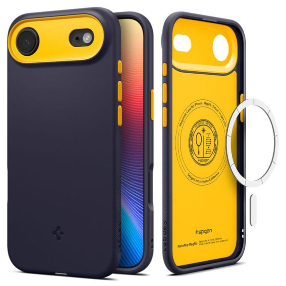 Калъф Nano Pop с MagSafe за iPhone Air, Blueberry Navy, Spigen