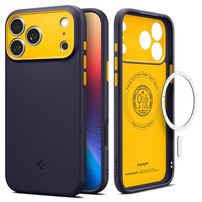 Калъф Nano Pop с MagSafe за iPhone 17 Pro, Blueberry Navy, Spigen