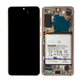 Дисплей за Samsung S21 G991B, Violet, Тъчскрийн с рамка and Батерия, GH82-27254B Genuine Service Pack