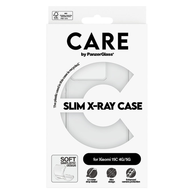 Калъф X-Ray за Xiaomi 15C 5G, Прозрачно, PanzerGlass
