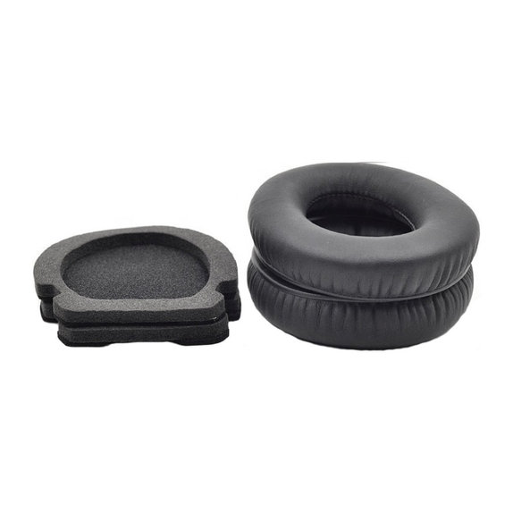 Резервни възглавнички за Bose Aviation A10, A20, Мемори пяна и PU кожа, Black, 1 чифт
