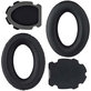 Резервни възглавнички за Bose Aviation A10, A20, Мемори пяна и PU кожа, Black, 1 чифт