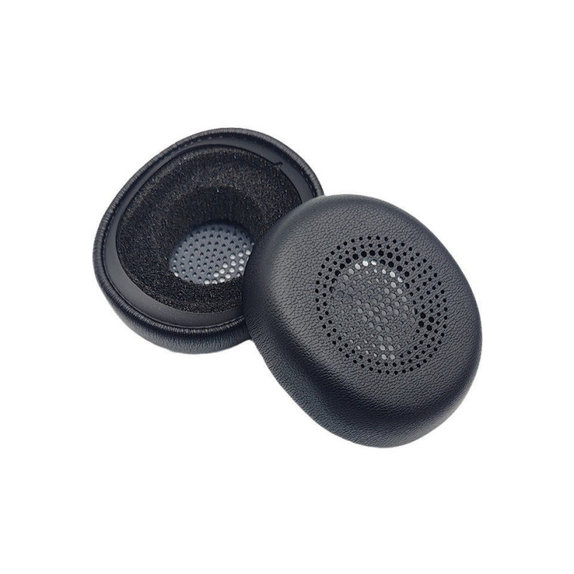 Резервни възглавнички за уши за Jabra Evolve2 30, Мемори пяна и PU кожа, Черен, 1 чифт