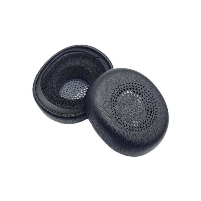 Резервни възглавнички за уши за Jabra Evolve2 30, Мемори пяна и PU кожа, Черен, 1 чифт