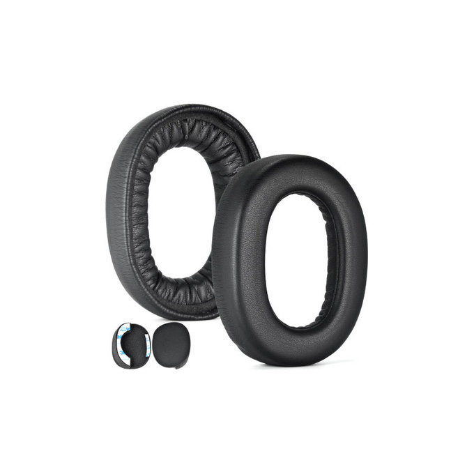Резервни възглавнички за уши за Jabra Elite 85H, Мемори пяна и PU кожа, Черен, 1 чифт