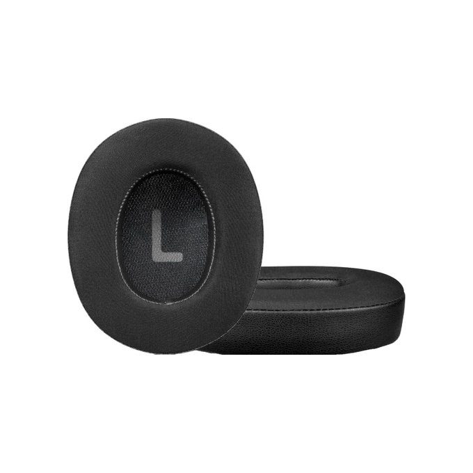 Резервни възглавнички за уши за JBL Tune 700BT, 710BT, Мемори пяна и кожа и текстил, Черен, Cooling Gel, 1 чифт