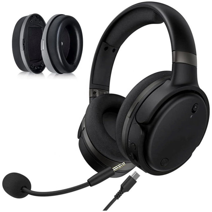 Резервни възглавнички за уши за Kingston HyperX Cloud Orbit S, Мемори пяна и PU кожа, Черен, 1 чифт