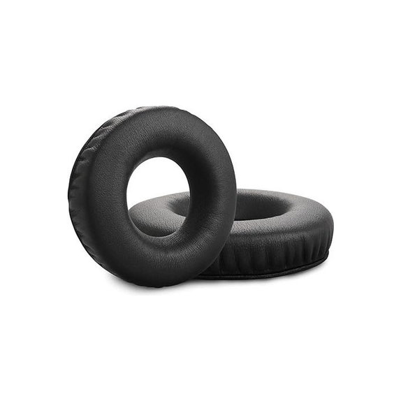Резервни възглавнички за уши за Sennheiser HD25, SP 25-1 II, PC150, Мемори пяна и PU кожа, Черен, 1 чифт