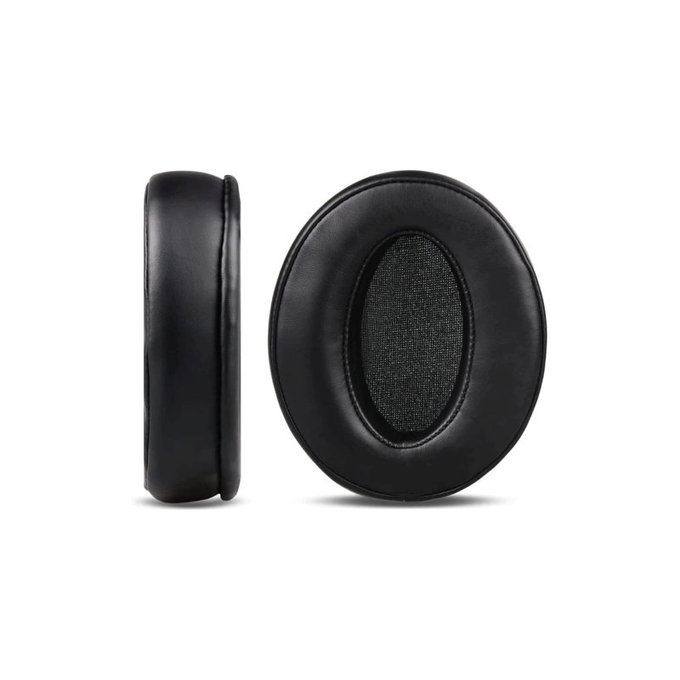 Резервни възглавнички за уши за Sennheiser HD4.50, HD450, Мемори пяна и кожа, Черен, 1 чифт