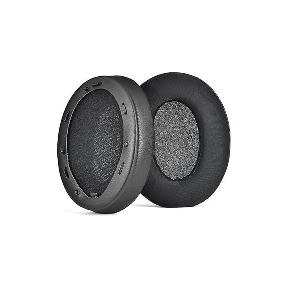 Резервни възглавнички за Sony WH-1000XM3, Мемори пяна, текстил и кожа, Black, Охлаждащ гел, 1 чифт