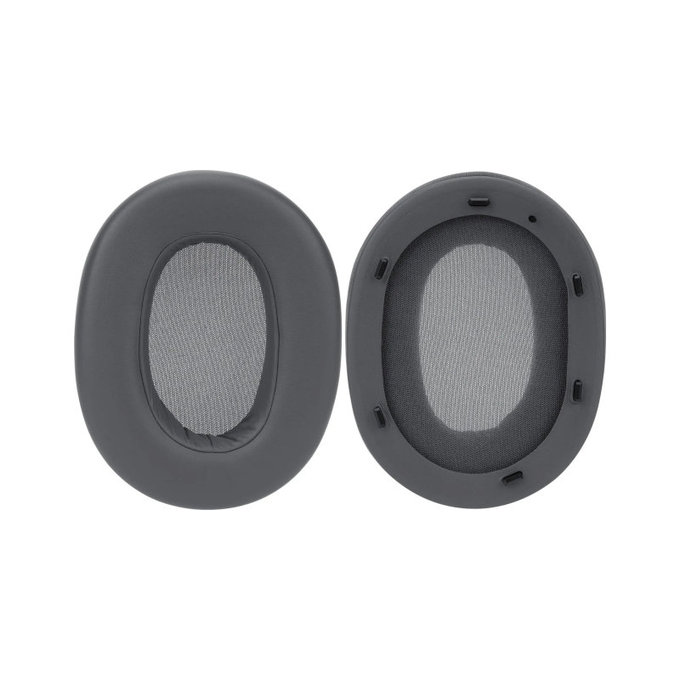 Резервни възглавнички за уши за Sony ULT Wear, Пяна и кожа, Черен, 1 чифт