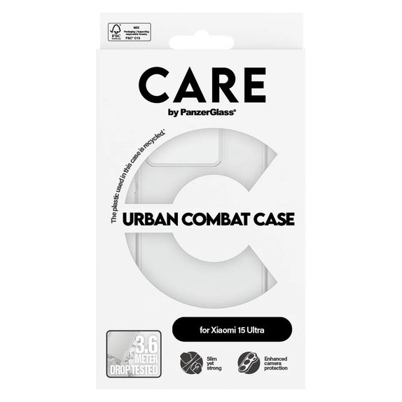 Калъф Urban Combat за Xiaomi 15 Ultra, Прозрачно, PanzerGlass