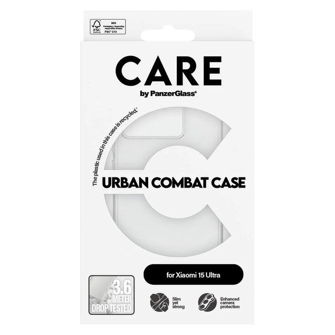 Калъф Urban Combat за Xiaomi 15 Ultra, Прозрачно, PanzerGlass