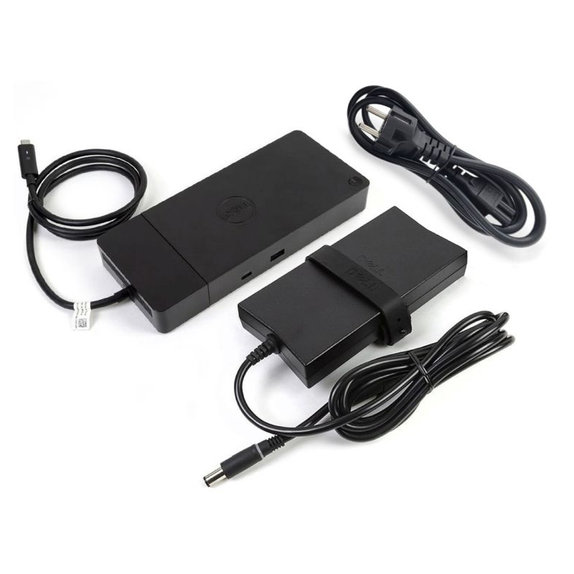 Докинг станция (USB-C) и 130W адаптер за Dell WD19S K20A001, Refurbished