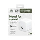 Пътен адаптер Grand Prix USB-C, GaN, 30 W PD, сребристо-бял, empower