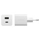 Пътен адаптер Grand Prix USB-C/USB-A, GaN, 35 W PD, сребристо-бял, empower