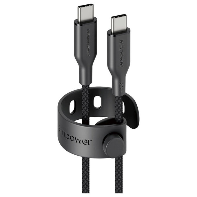 USB-C кабел, 240 W, Racing, 2 m, Space Black, empower