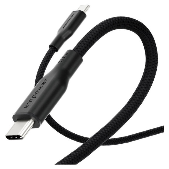USB-C кабел, 240 W, Racing, 2 m, Space Black, empower
