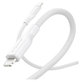 USB-C/Lightning кабел, 60 W, Racing, 1, 2 m, Сребристо-бяло, PanzerGlass