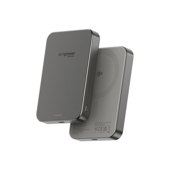 Безжичен PowerBank 10000 mAh, 20 W, съвместим с MagSafe, Qi2/USB-C, Титан, empower