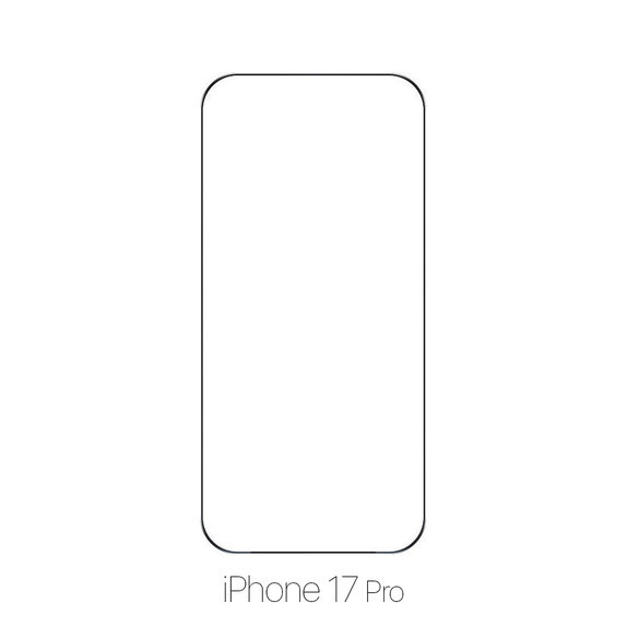 Закалено стъкло FullCover за iPhone 17 Pro, FixPremium