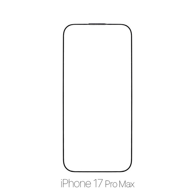 Закалено стъкло за iPhone 17 Pro Max, FullCover Glass, FixPremium