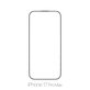 Закалено стъкло за iPhone 17 Pro Max, FullCover Glass, FixPremium