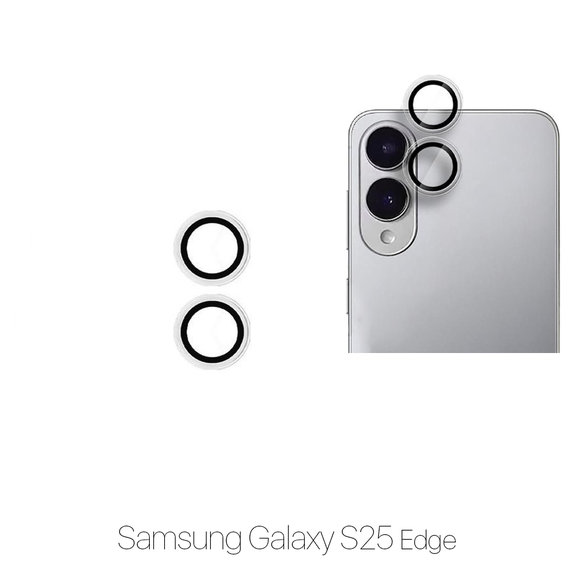 Закалено стъкло за задна камера без рамка за Samsung S25 Edge, FixPremium