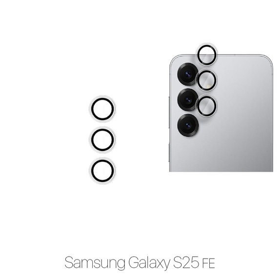Закалено стъкло за задна камера без рамка за Samsung S25 FE, FixPremium