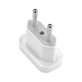 Захранващ адаптер 220V US към EU, White, Бял