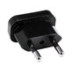 Захранващ адаптер 220V US към EU, Black, Черен
