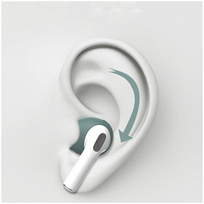 Резервни силиконови тапи за Apple AirPods 3, White