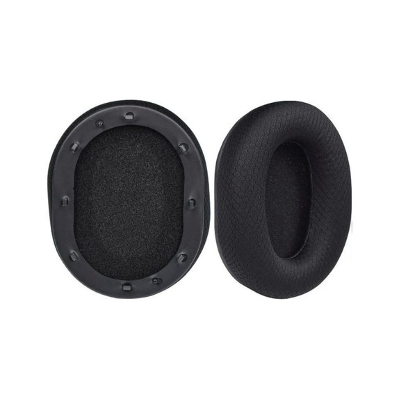 Replacement Ear Pads for Sony MDR-ZX110, Memory foam + PU leather, Black, 1 pair