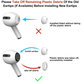 Резервни силиконови накрайници за Apple AirPods 3 Pro, комплект 3 бр. (L, M, S), Бял