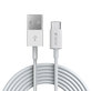 Кабел USB / USB-C Smart, 2.1A, 2m, бял, Devia