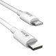 Кабел Lightning / USB-C Smart, PD 27W, 2m, бял, Devia