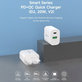 Зарядно Smart USB-C + USB-A, PD 20W, бяло, Devia