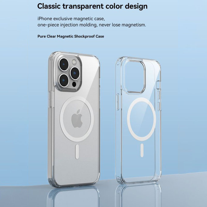 Калъф Clear с MagSafe за iPhone 15 Pro, прозрачен, Devia
