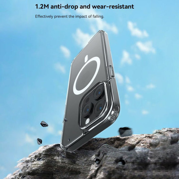 Калъф Clear с MagSafe за iPhone 15 Plus, прозрачен, Devia