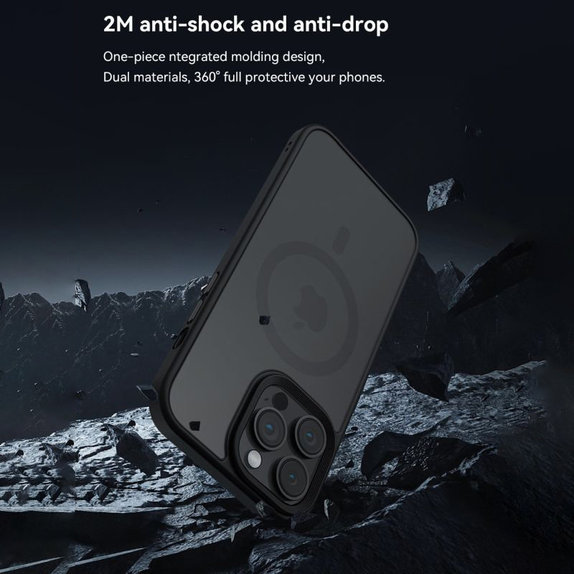 Калъф Pino с MagSafe за iPhone 15 Plus, черен, Devia